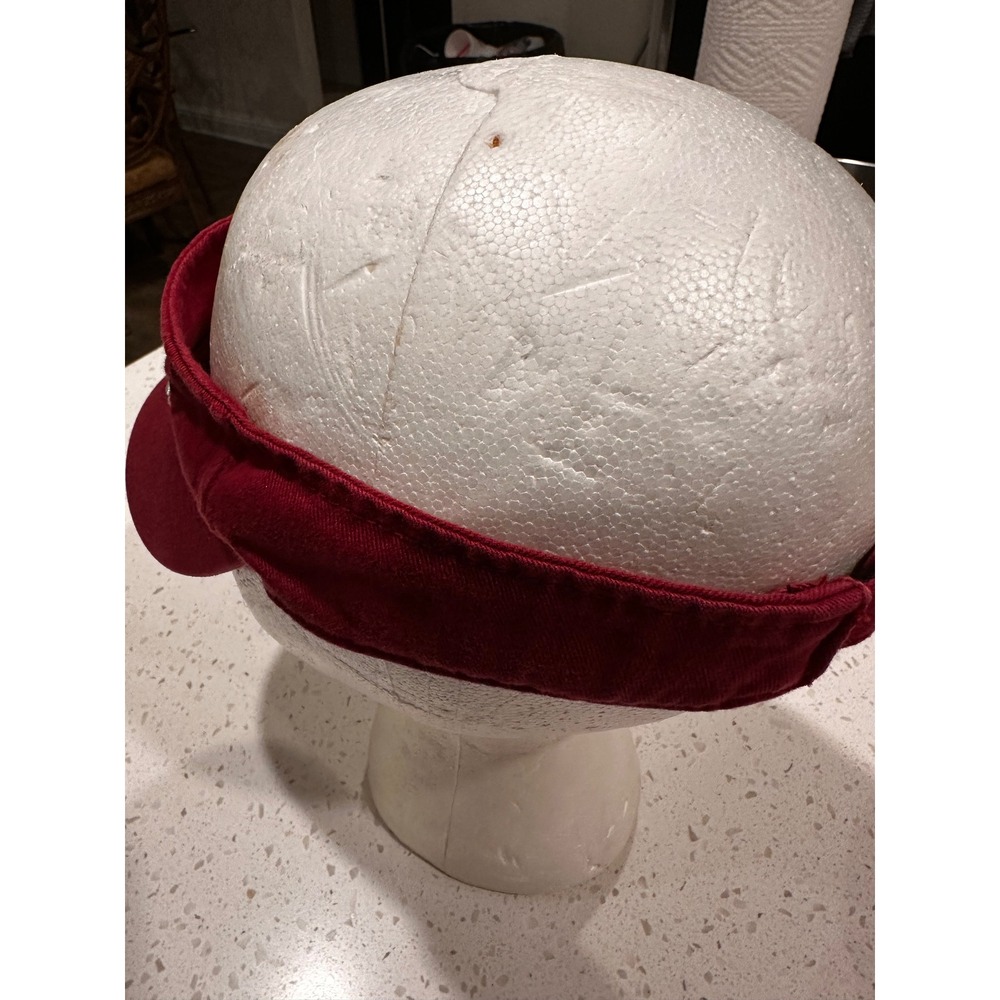 Vintage Titleist Alabama Crimson Tide Golf Visor Maroon Twins Enterprise Hat - Picture 4 of 6